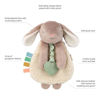 Picture of Itzy Ritzy - Itzy Lovey Including Teether - Baby Lovey with Teether, Textured Ribbons & Dangle Arms - Features Crinkle Sound, Sherpa Fabric and Minky Plush (Taupe Bunny)