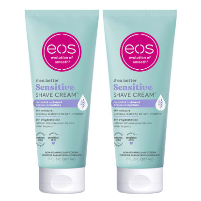 Picture of eos Shea Better Sensitive Skin Women's Shave Cream- Fragrance-Free, 14 fl oz, 2-Pack