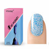 Picture of Vishine Soak Off UV LED Gel Polish Lacquer Nail Art Manicure Varnish Clear with Blue Sequins (1625)