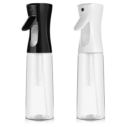 Picture of IMPORX Continuous Spray Bottle for Hair (10.1oz/300ml) 2 Pack Home Essentials Spray Bottles For Cleaning Empty Ultra Fine Water Mister Sprayer For Hairstyling Garden Plants Curly Hair Perfume Etc