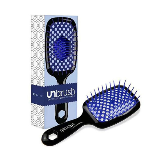 Picture of Unbrush Detangling Brush, UNbrush Wet & Dry Vented Detangling Hair Brush, Anti-static Hairbrush, Nylon Bristle Great for All Hair Types - Long Thick Curly, Scalp Massage Brush-Purple