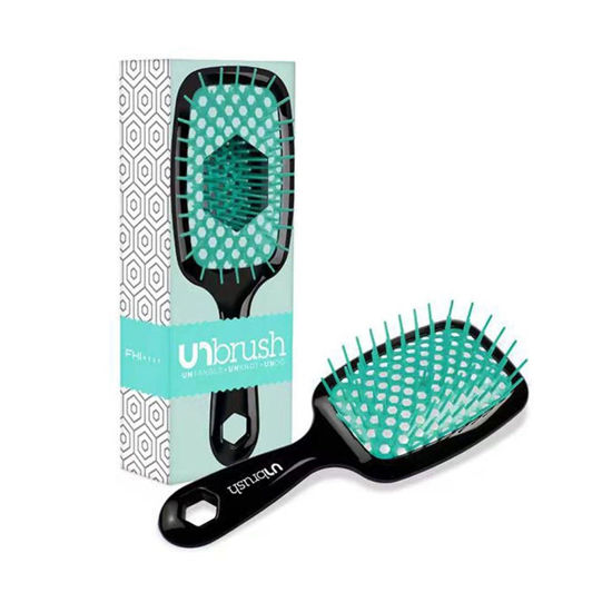 Picture of Unbrush Detangling Brush, UNbrush Wet & Dry Vented Detangling Hair Brush, Anti-static Hairbrush, Nylon Bristle Great for All Hair Types - Long Thick Curly, Scalp Massage Brush-Green