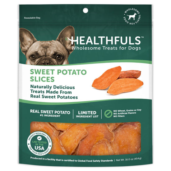 Picture of Healthfuls Sweet Potato Slices Dog Treats, 16oz