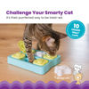 Picture of Catstages Kitty Cube Puzzle Interactive Cat Treat Puzzle Cat Toy, Blue