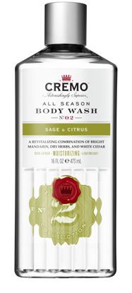 Picture of Cremo Rich-Lathering Sage & Citrus Body Wash for Men, A Revitalizing Combination of Bright Mandarin, Dry Herbs and White Cedar, 16 Fl Oz (Packaging May Vary)