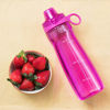 Picture of Pogo BPA-Free Plastic Water Bottle with Chug Lid, Fuchsia, 32 oz.