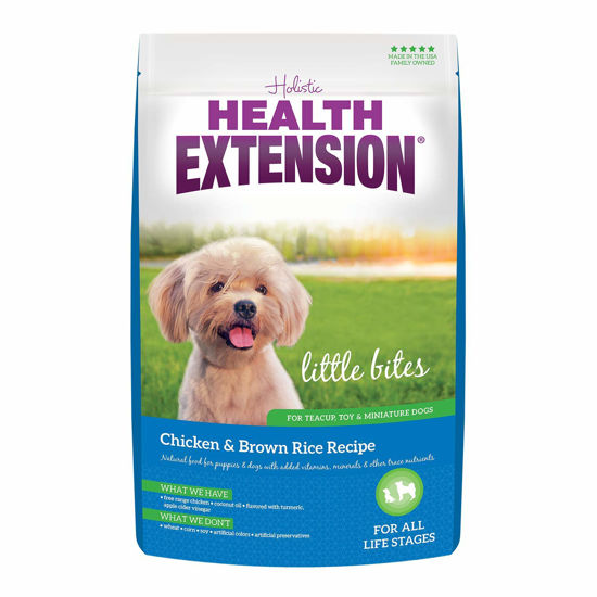 Picture of Health Extension Dry Dog Food Little Bites Chicken & Brown Rice (1 lbs) | for Small Dogs | Added Vitamins and Minerals | for Sensitive Stomachs