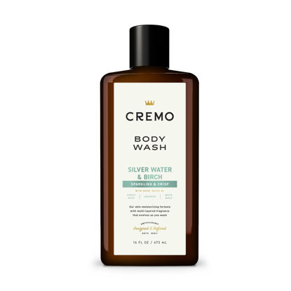 Picture of Cremo Rich-Lathering Silver Water & Birch Body Wash for Men, A Revitalizing Combination of Glacier-Fed Streams and White Birch 16 Fl Oz (Packaging May Vary)