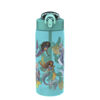 Picture of Zak Designs Disney The Little Mermaid 2023 Kids Water Bottle For School or Travel, 25oz, Durable Plastic, with Pop-Up Antimicrobial Spout and Cover, Handle, and Leak-Proof (Ariel and Sisters)