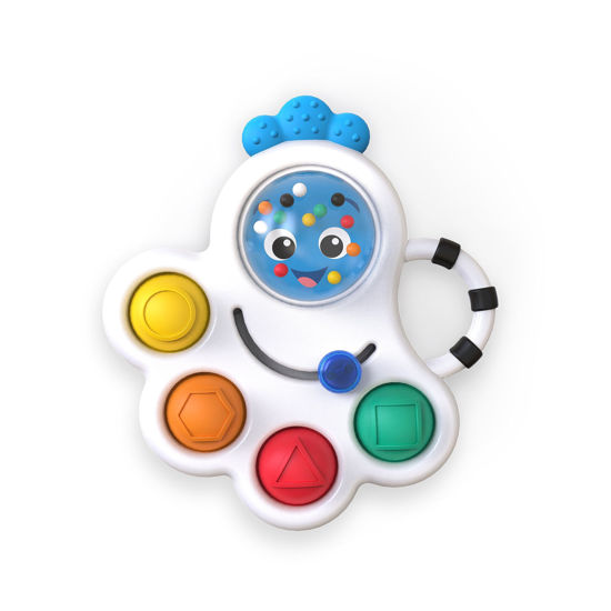 Picture of Baby Einstein Octopus 3-in-1 Bubble Pop Dimple Fidget Toy and BPA Free Teether, Age 6 Months+