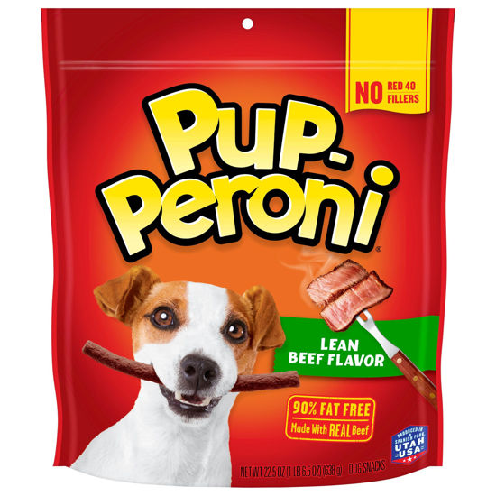 Picture of Pup-Peroni Dog Treats, Lean Beef Flavor, 22.5 Ounce, Made with Real Beef, 90% Fat Free