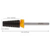 Picture of PANA 3/32" Shank 5-in-1 Nail Carbide Bit - (Triple Coarse - 2X Coarse Grit, DLC Black) - Two Way Rotate use for Both Left and Right Handed Fast remove Acrylic or Hard Gel