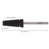 Picture of PANA 3/32" Shank 5-in-1 Nail Carbide Bit - (Triple Coarse - Extra Coarse Grit, DLC Black) - Two Way Rotate use for Both Left and Right Handed Fast remove Acrylic or Hard Gel Machine