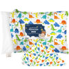 Picture of KeaBabies Toddler Pillowcase for 13X18 Pillow - Organic Toddler Pillow Case for Boy, Kids - 100% Natural Cotton Pillowcase for Miniature Sleepy Pillows - Pillow Sold Separately (Happy Dino)