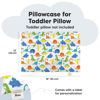 Picture of KeaBabies Toddler Pillowcase for 13X18 Pillow - Organic Toddler Pillow Case for Boy, Kids - 100% Natural Cotton Pillowcase for Miniature Sleepy Pillows - Pillow Sold Separately (Happy Dino)