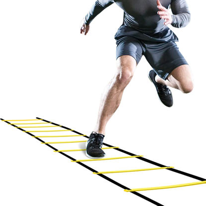 Picture of GHB Pro Agility Ladder Agility Training Ladder Speed 12 Rung 20ft with Carrying Bag