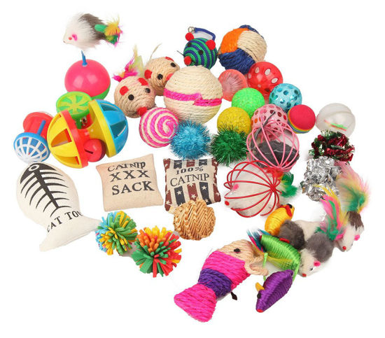 Picture of Fashion's Talk Cat Toys Variety Pack for Kitty 20 Pieces