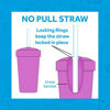 Picture of Re Play Made in USA 2 Pack Straw Cups for Toddlers, 10 Oz. - Reusable Kids Cups with Straws and Lids, Dishwasher/Microwave Safe - Toddler Cups with Straws 3.13" x 5.5", Aqua/Mint