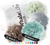 Picture of Loofah Sponge Bath Sponge for Women Men 4 Pack (Borwn Blue Gray Green)