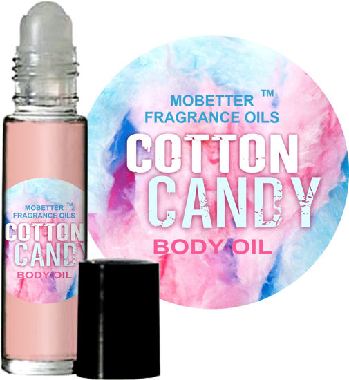 Picture of MOBETTER FRAGRANCE OILS Cotton Candy Body Oil Perfume 10ml Roll On Bottle