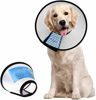 Picture of Supet Dog Cone Collar Adjustable After Surgery, Comfortable Pet Recovery Collar & Cone for Large Medium Small Dogs, Elizabethan Dog Neck Collar Plastic Practical