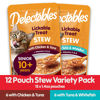 Picture of Hartz Delectables Stew Senior Cat Treat Variety Pack, 12 Count