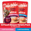 Picture of Hartz Delectables Bisque Lickable Wet Cat Treats for Senior Cats, Senior Variety 12 Countt