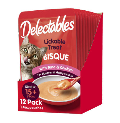 Picture of Delectables Lickable Wet Cat Treats - Tuna & Chicken, 1.4 Ounce (Pack of 12)