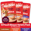 Picture of Delectables Bisque Non-Seafood Lickable Wet Cat Treats, Variety Pack, 12 Count (Pack of 1)