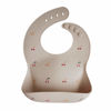 Picture of mushie Silicone Baby Bib | Adjustable Fit Waterproof Bibs (Cherries)