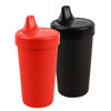 Picture of Re Play Made in USA 2 Pack Sippy Cups for Toddlers, 10 Oz. - Reusable Spill Proof Cups for Kids, Dishwasher/Microwave Safe - Hard Spout Sippy Cups for Toddlers 3.13" x 6.25", Red/Black