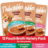 Picture of Delectables Savory Broths Lickable Wet Cat Treat Variety Pack, 12Count(Pack of 1)