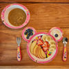 Picture of The First Years Disney Minnie Mouse Dinnerware Set - Toddler Plates and Toddler Utensils- 4 Piece Set