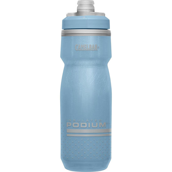 Picture of CamelBak Podium Chill Insulated Bike Water Bottle - Easy Squeeze Bottle - Fits Most Bike Cages - 21oz, Stone Blue