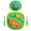 Picture of The First Years CoComelon Dinnerware Set - Toddler Plates and Toddler Utensils- 4 Count