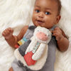 Picture of Itzy Ritzy - Itzy Lovey Including Teether - Baby Lovey with Teether, Textured Ribbons & Dangle Arms - Features Crinkle Sound, Sherpa Fabric and Minky Plush (Cow)