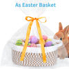 Picture of ABenkle Small Woven Basket, 12"x 8" x 5" Cute Small Basket, Rope Room Shelf Storage Basket, Cat Dog Toys Basket Chest Box, Empty Decorative Gift Basket with Gift Bag