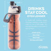 Picture of O2COOL Mist N' Sip Insulated Water Squeeze Bottle-20 oz, 20 Ounce, Basketball (HMCDP31)