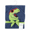 Picture of Hudson Baby Unisex Baby Cotton Animal Face Hooded Towel, Cool Dino, One Size