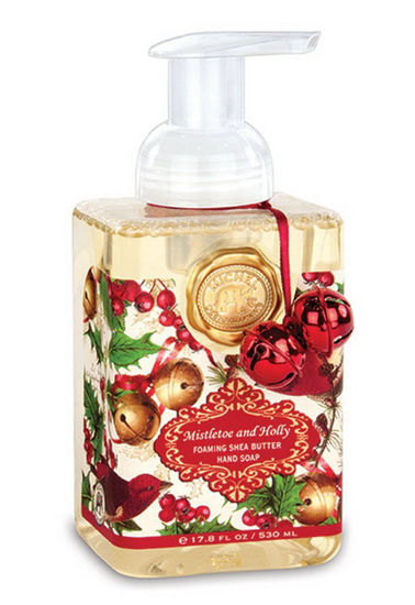 Picture of Mistletoe and Holly Foaming Hand Soap 17.8 oz Michel Design Works Gift