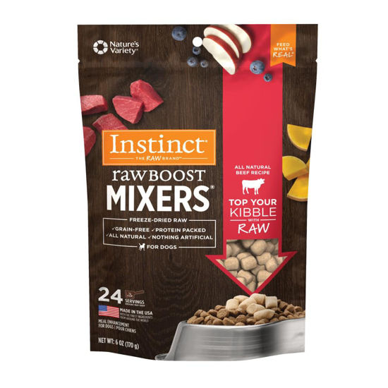 Picture of Instinct Freeze Raw Boost Mixers Freeze Dried Raw Dog Food Topper, Grain Free Freeze Dried Dog Food Topper | Multiple Sizes and Flavors 6 ounce (Pack of 1)