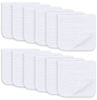 Picture of Ease Cubs Muslin Burp Cloths Large 100% Cotton Hand Washcloths for Boys & Girls, Baby Essentials Extra Absorbent and Soft Burping Rags for Newborn Registry (White, 12-Pack, 20" X10")