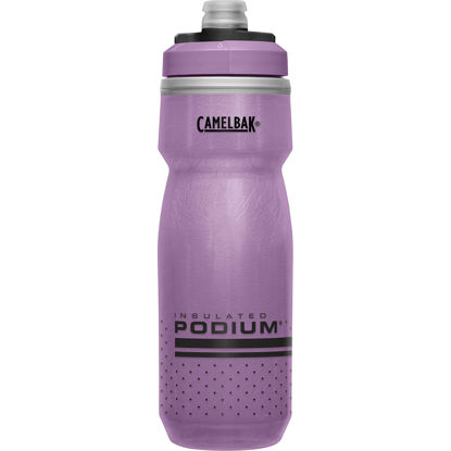 Picture of CamelBak Podium Chill Insulated Bike Water Bottle - Easy Squeeze Bottle - Fits Most Bike Cages - 21oz, Purple