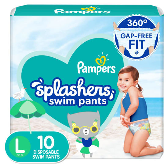 Picture of pampers splashers Swim Diapers Large 10 ct