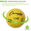 Picture of Champion Sports Extreme Series Soccer Ball, Size 3 - Youth League, All Weather, Soft Touch, Maximum Air Retention - Kick Balls for Kids Under 8 - Competitive and Recreational Futbol Games, Yellow