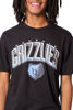 Picture of Ultra Game NBA Memphis Grizzlies Mens Arched Plexi Short Sleeve Tee Shirt, Black, Small