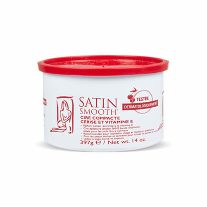 Picture of Satin Smooth Wild Cherry Hard Hair Removal Wax with Vitamin E 14oz.