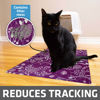 Picture of Drymate Original Cat Litter Mat, Contains Mess from Box for Cleaner Floors, Urine-Proof, Soft on Kitty Paws -Absorbent/Waterproof- Machine Washable, Durable (USA Made) (20”x28”)(Good Medicine Plum)