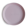 Picture of mushie Round Dinnerware Plates for Kids | Made in Denmark, Set of 2 (Soft Lilac)