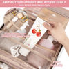 Picture of BALULHG Toiletry Bag with Hanging Hook, Portable Makeup Cosmetic Bags, Space-efficient, Collapsible Moving, making it more suitable for Travel